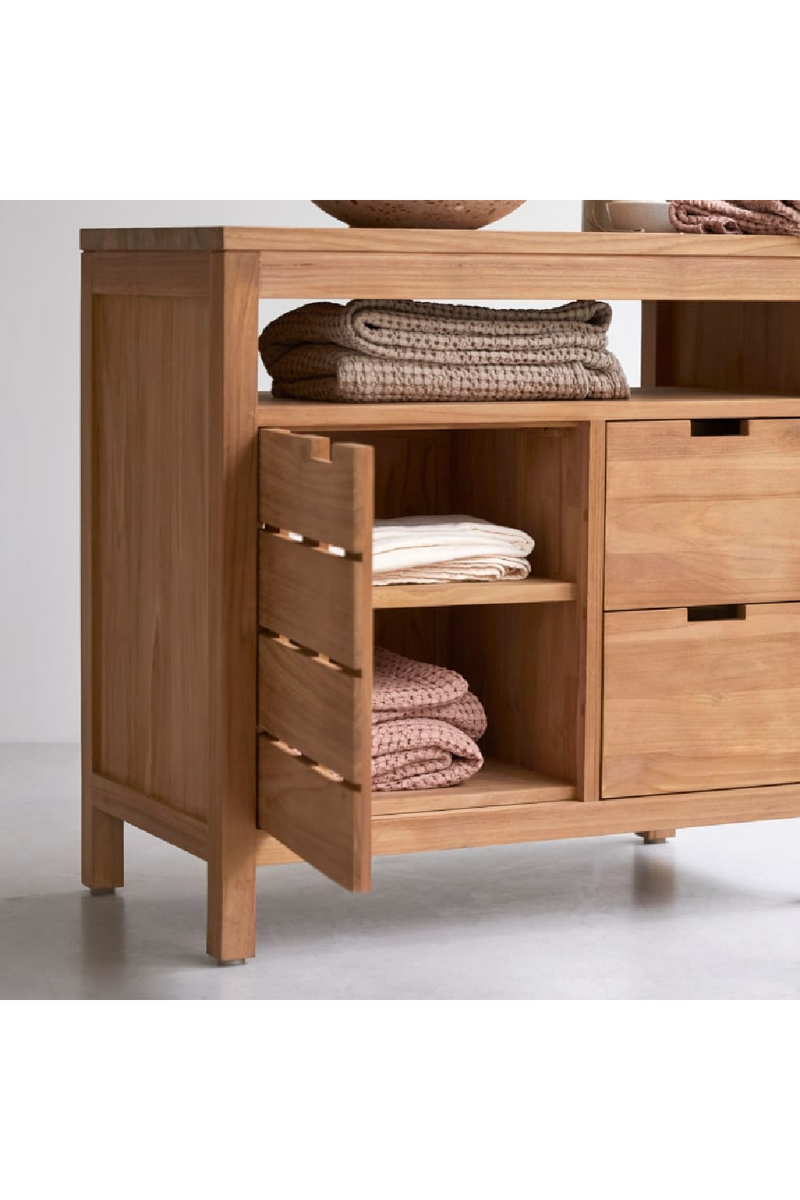 Solid Teak Vanity Unit | Tikamoon Serena | Woodfurniture.com