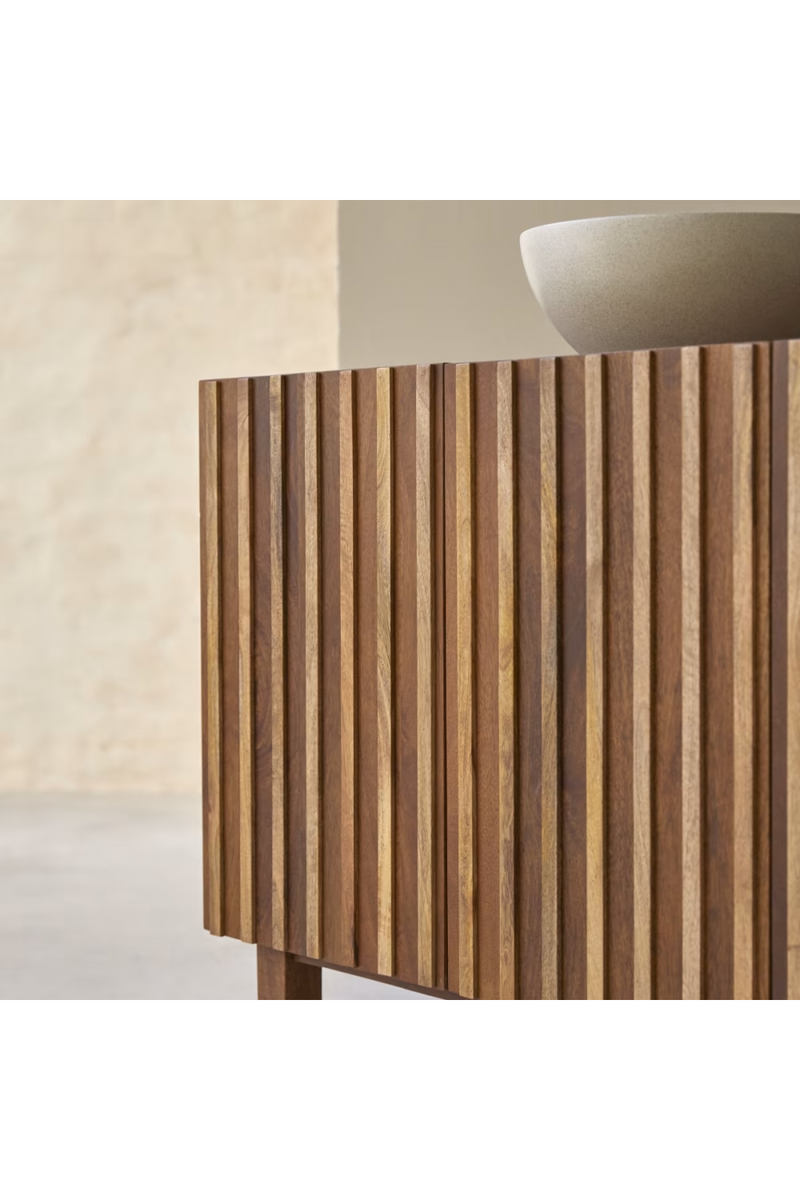 Varnished Mango Wood Vanity Unit | Tikamoon Milo | Woodfurniture.com