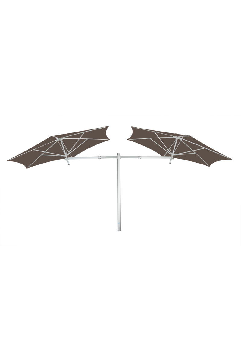Round Outdoor Umbrella ( 9’ 10”) | Umbrosa Paraflex Duo | Woodfurniture.com