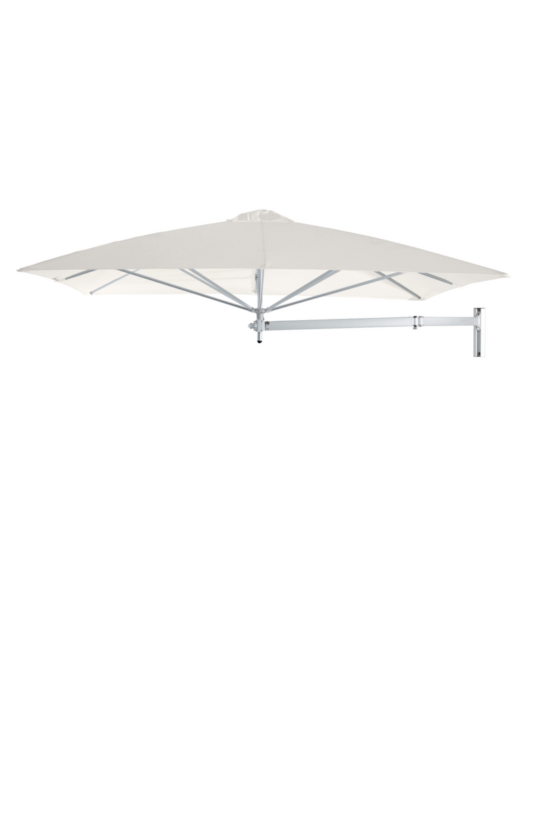 Square Outdoor Cantilever Wall Umbrella (7’ 6.6”) | Umbrosa Paraflex | Woodfurniture.com