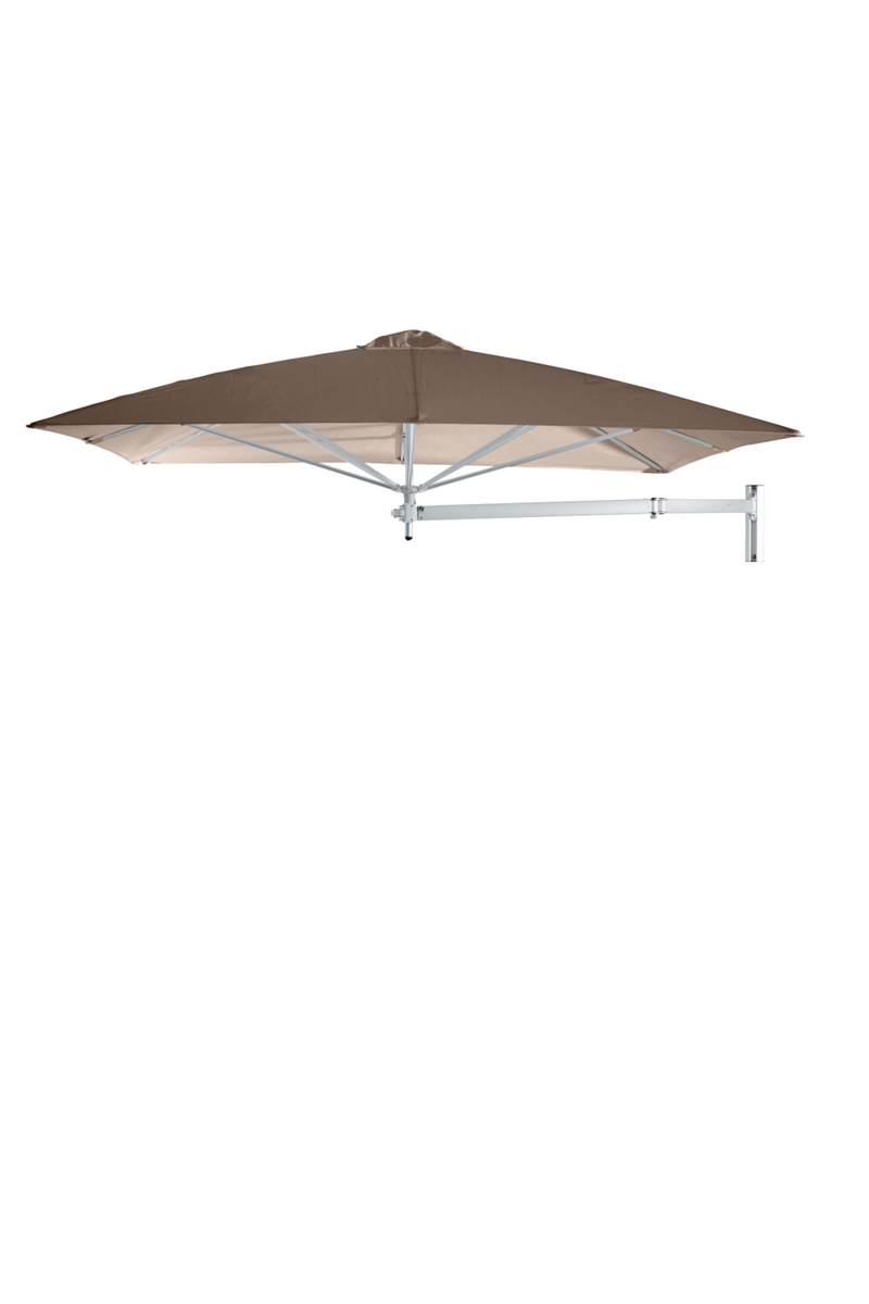 Square Outdoor Cantilever Wall Umbrella (7’ 6.6”) | Umbrosa Paraflex | Woodfurniture.com