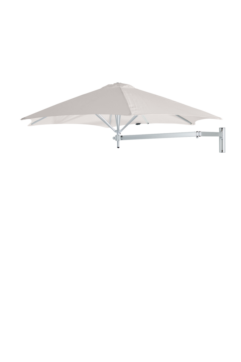 Round Outdoor Cantilever Wall Umbrella ( 8’ 10”) | Umbrosa Paraflex | Wood Furniture