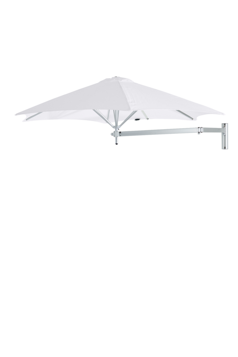 Round Outdoor Cantilever Wall Umbrella ( 8’ 10”) | Umbrosa Paraflex | Wood Furniture