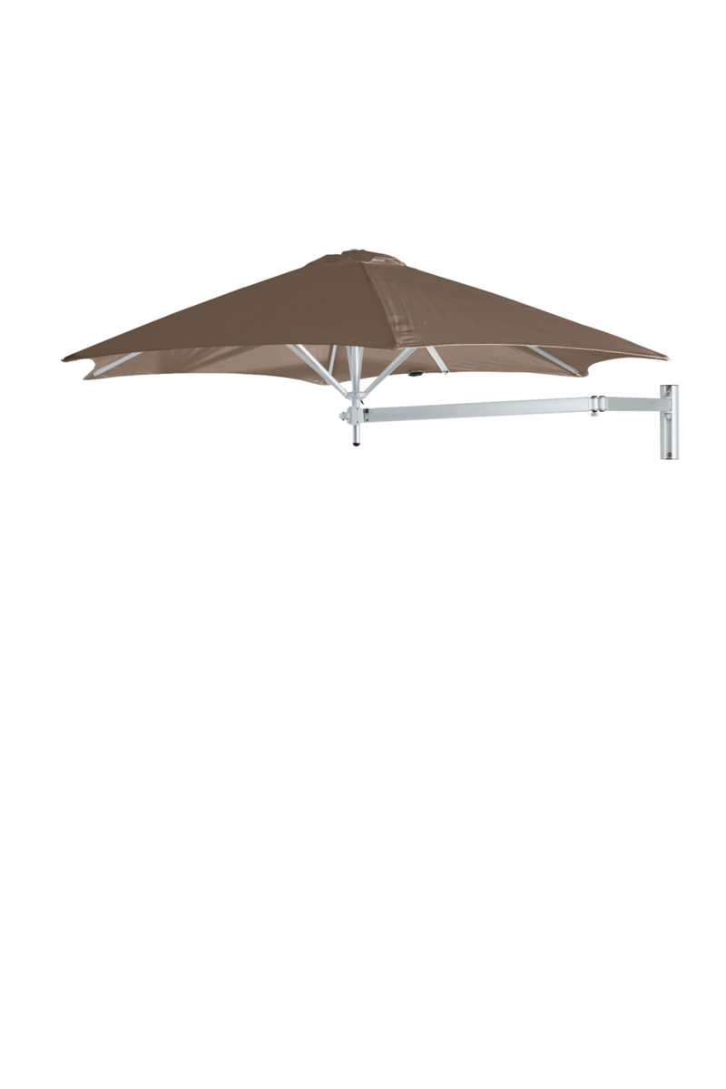 Round Outdoor Cantilever Wall Umbrella ( 8’ 10”) | Umbrosa Paraflex | Wood Furniture