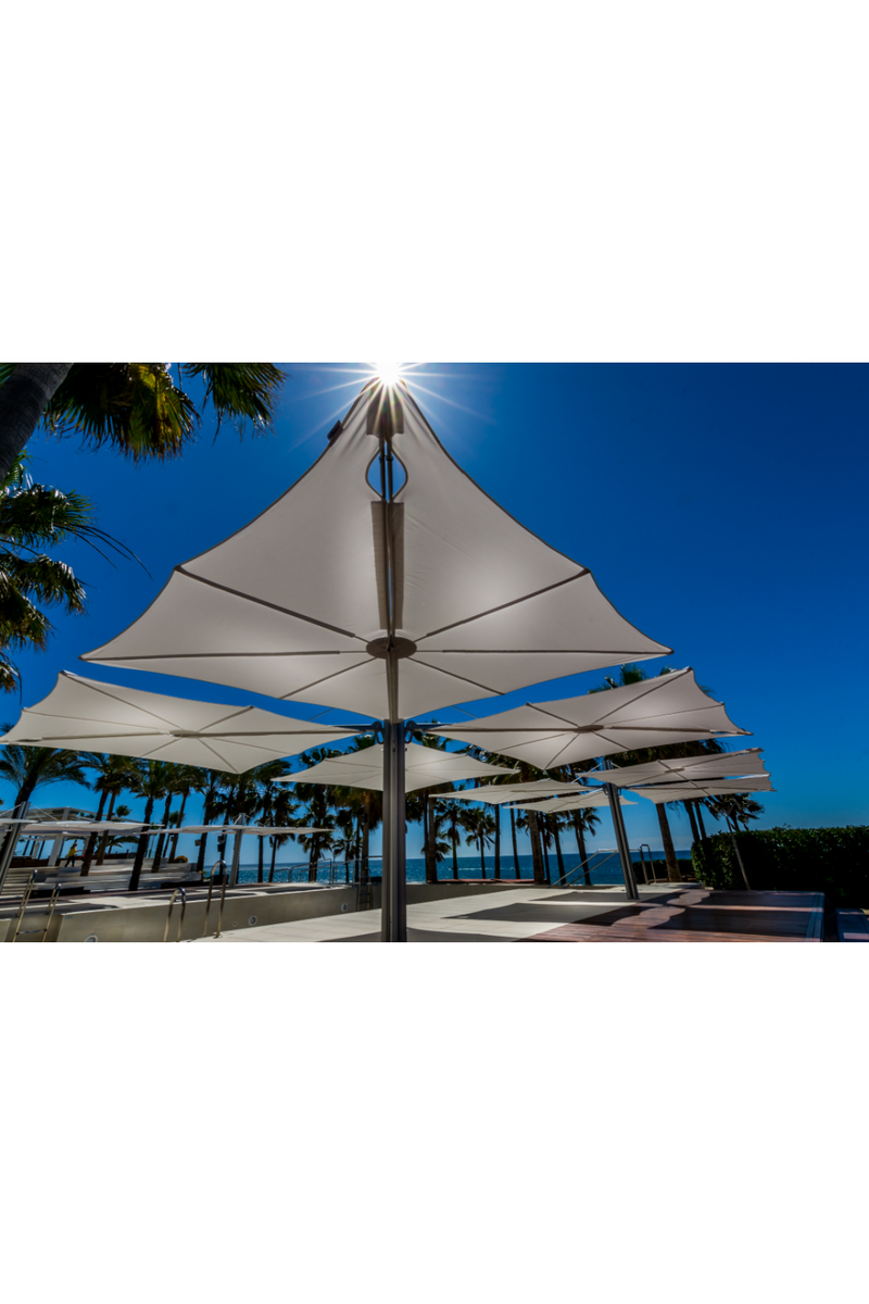 Flat-Top Outdoor Umbrella (17’ 9” x 17’ 9”) | Umbrossa Spectra Multi | Woodfurniture.com