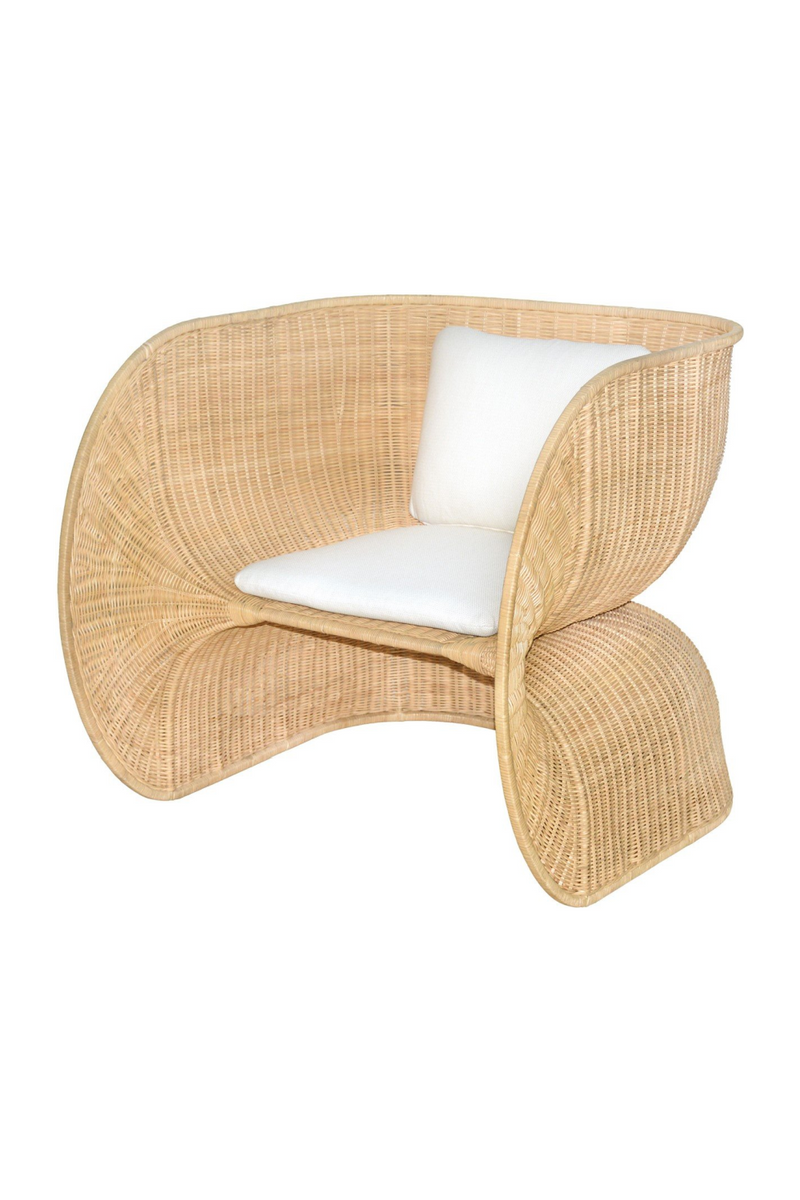 Rattan Curved Lounge Chair | Versmissen Fole | Woodfurniture.com