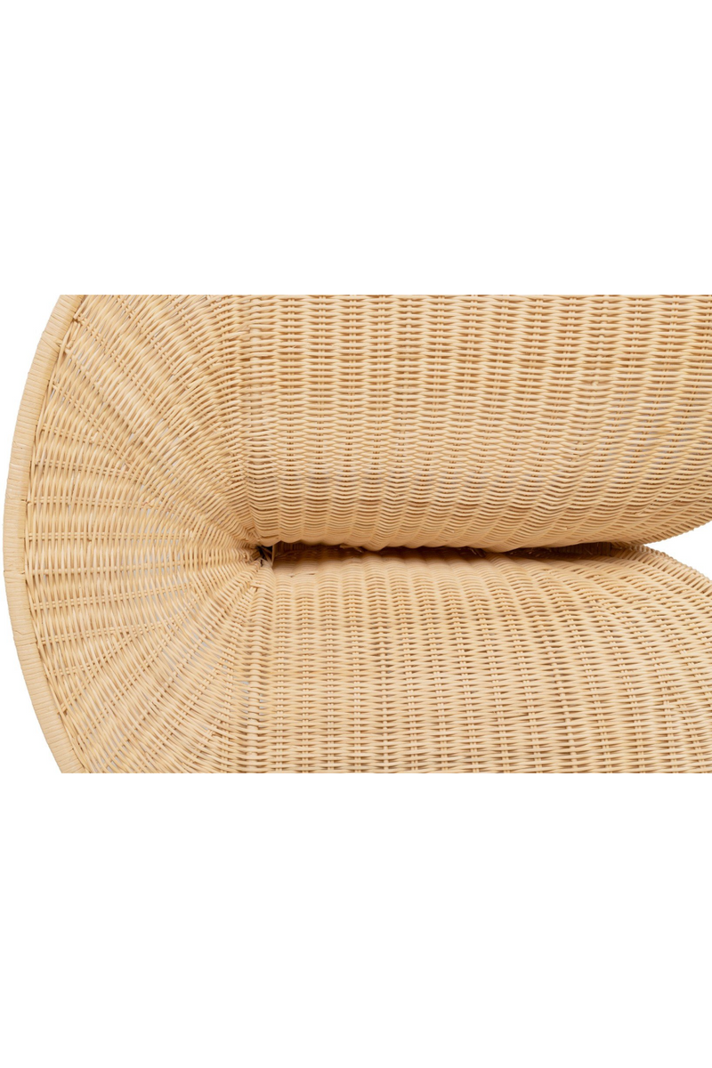 Rattan Curved Lounge Chair | Versmissen Fole | Woodfurniture.com