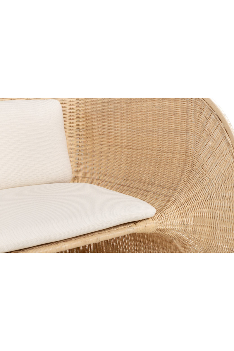 Rattan Curved Lounge Chair | Versmissen Fole | Woodfurniture.com