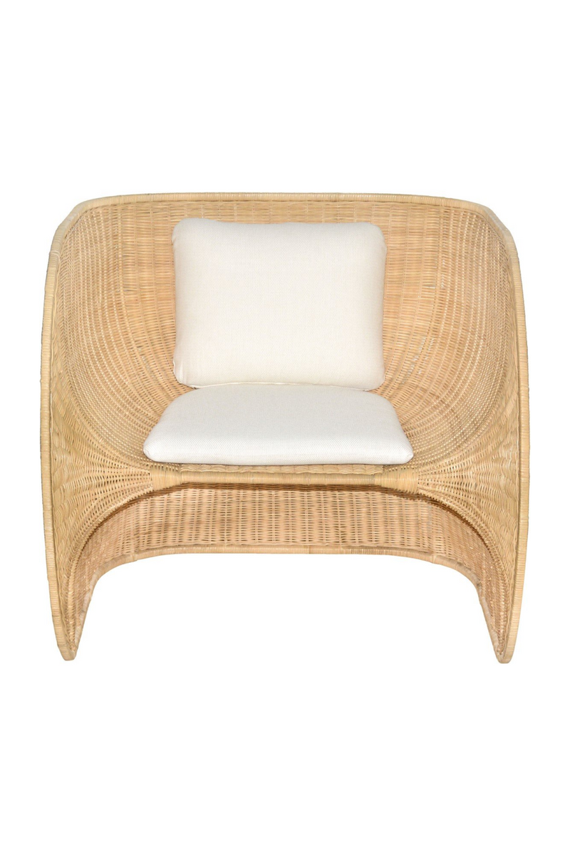 Rattan Curved Lounge Chair | Versmissen Fole | Woodfurniture.com