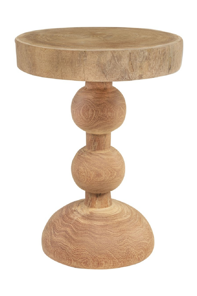 Central Base Wood Side Table | Versmissen Boule | Woodfurniture.com