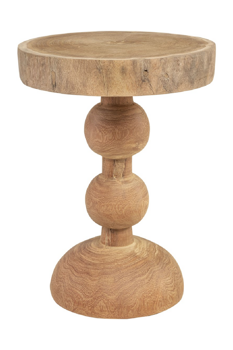 Central Base Wood Side Table | Versmissen Boule | Woodfurniture.com