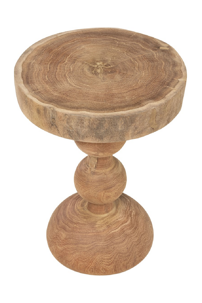 Central Base Wood Side Table | Versmissen Boule | Woodfurniture.com