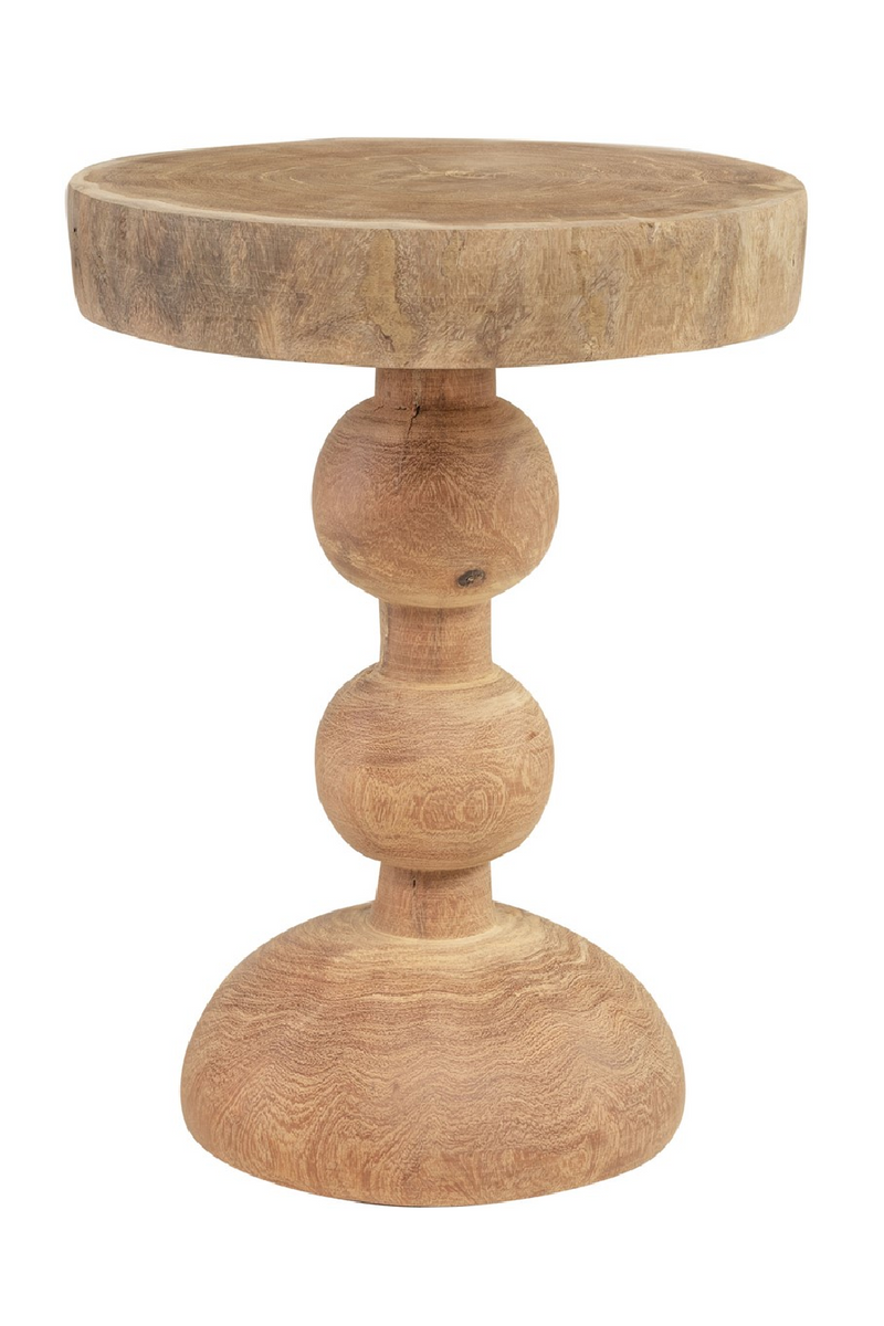 Central Base Wood Side Table | Versmissen Boule | Woodfurniture.com