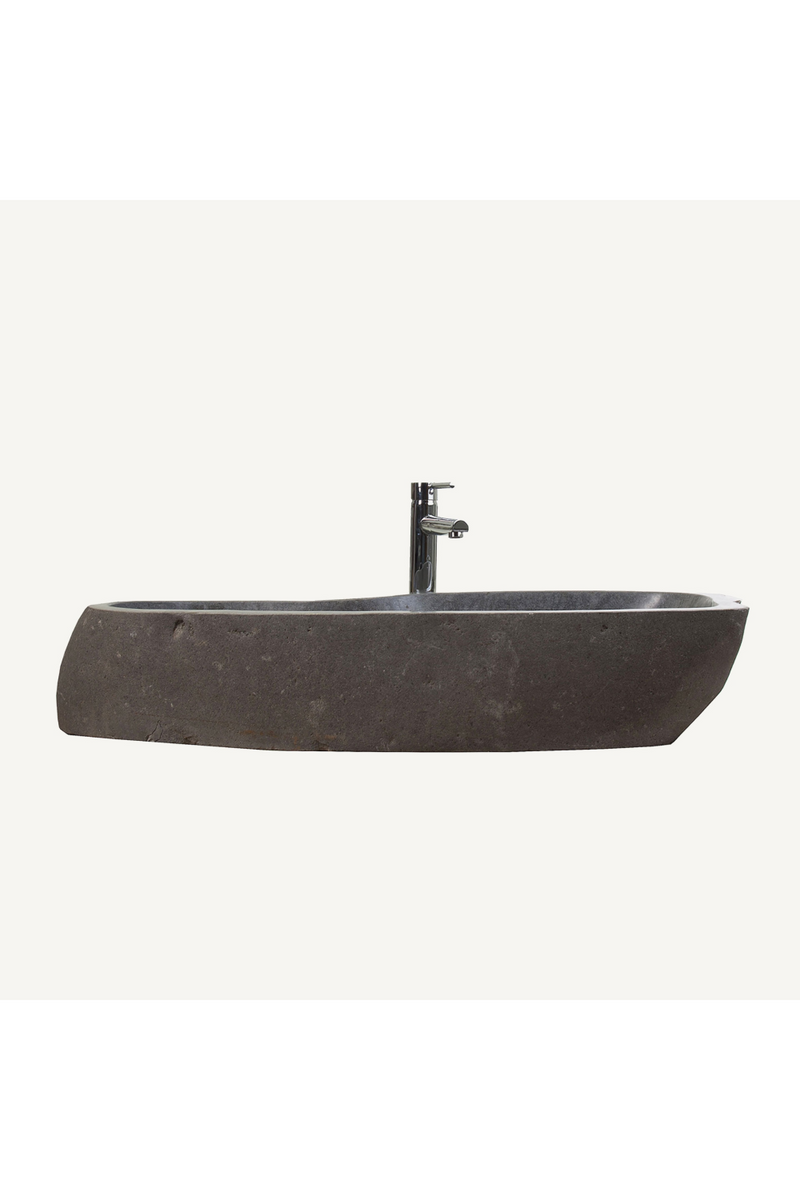 Gray Stone Bathroom Sink | Vical Home Aquarium | Woodfurniture.com