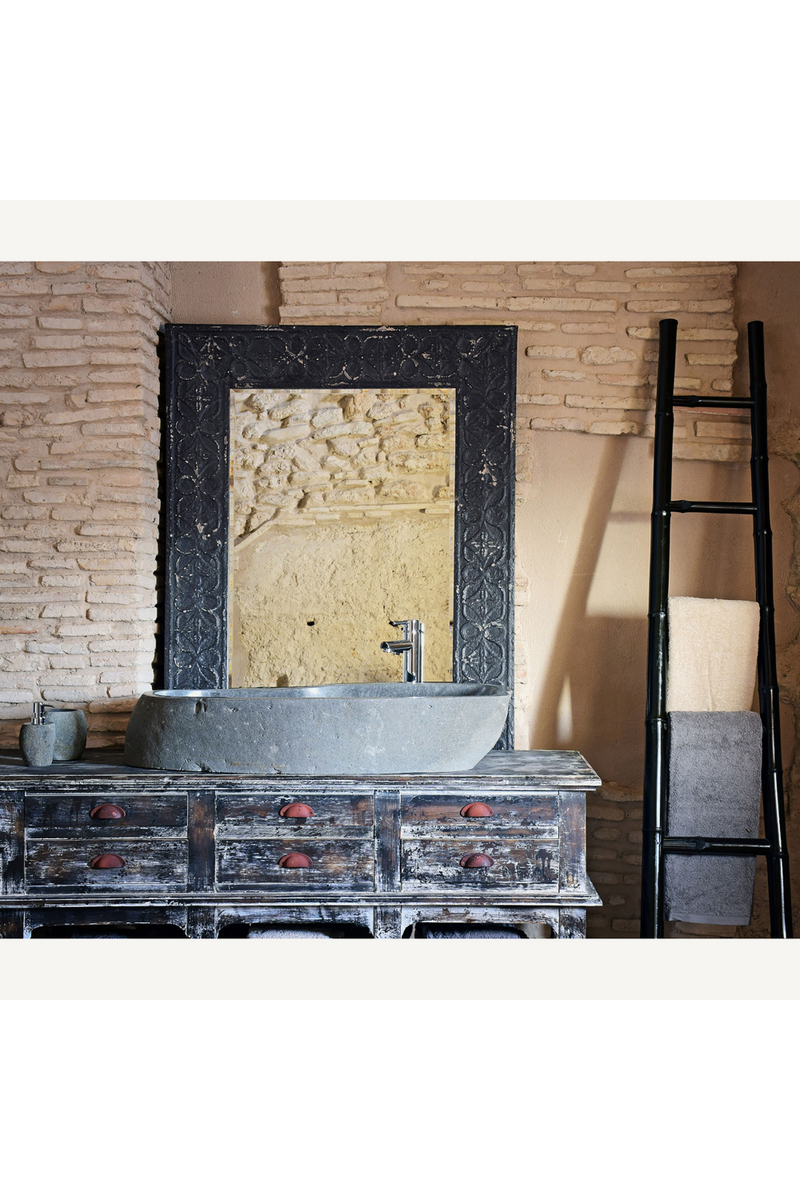 Gray Stone Bathroom Sink | Vical Home Aquarium | Woodfurniture.com