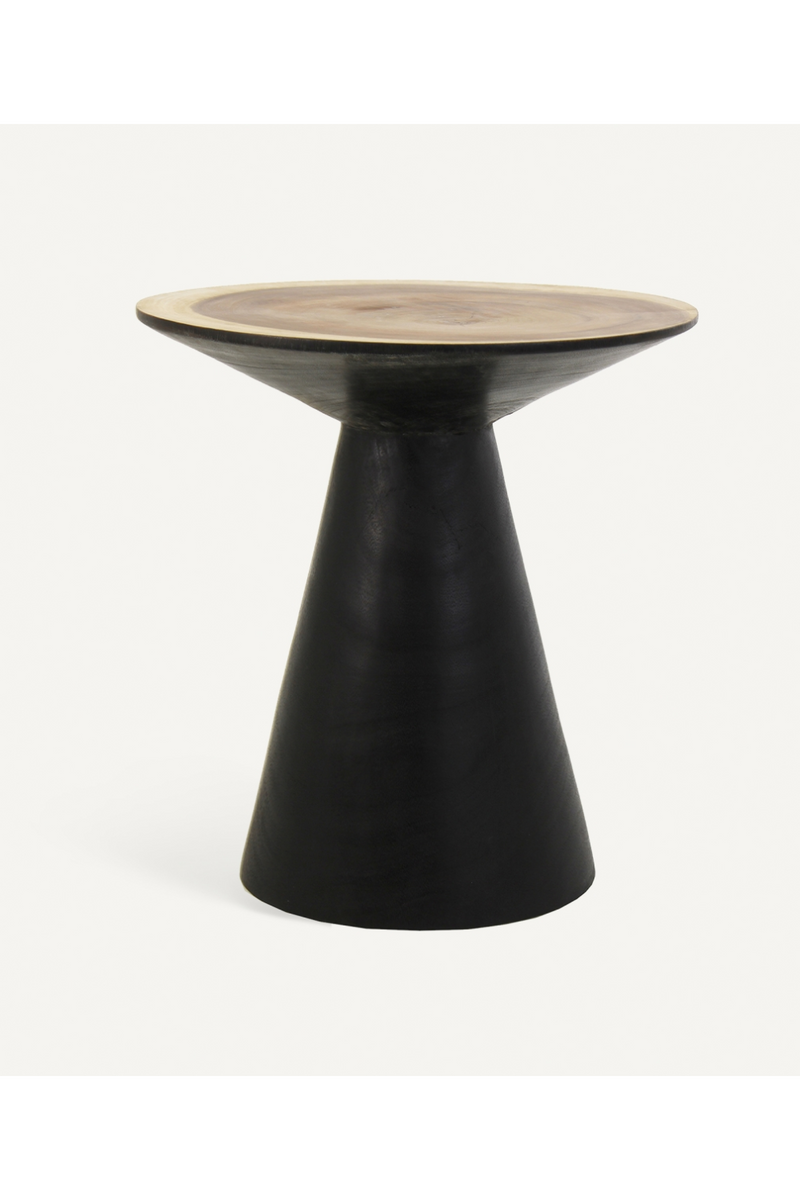 Black Conical Side Table | Vical Home Arusa | Woodfurniture.com