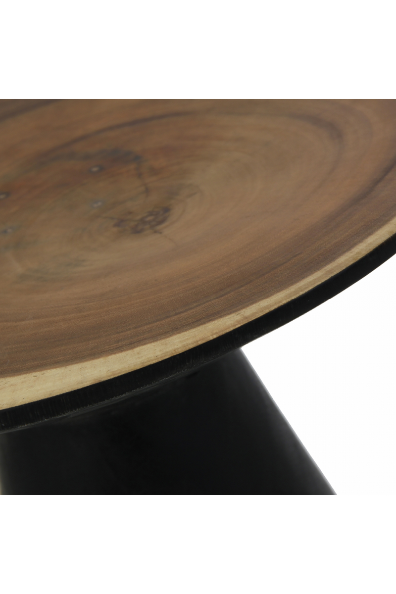 Black Conical Side Table | Vical Home Arusa | Woodfurniture.com