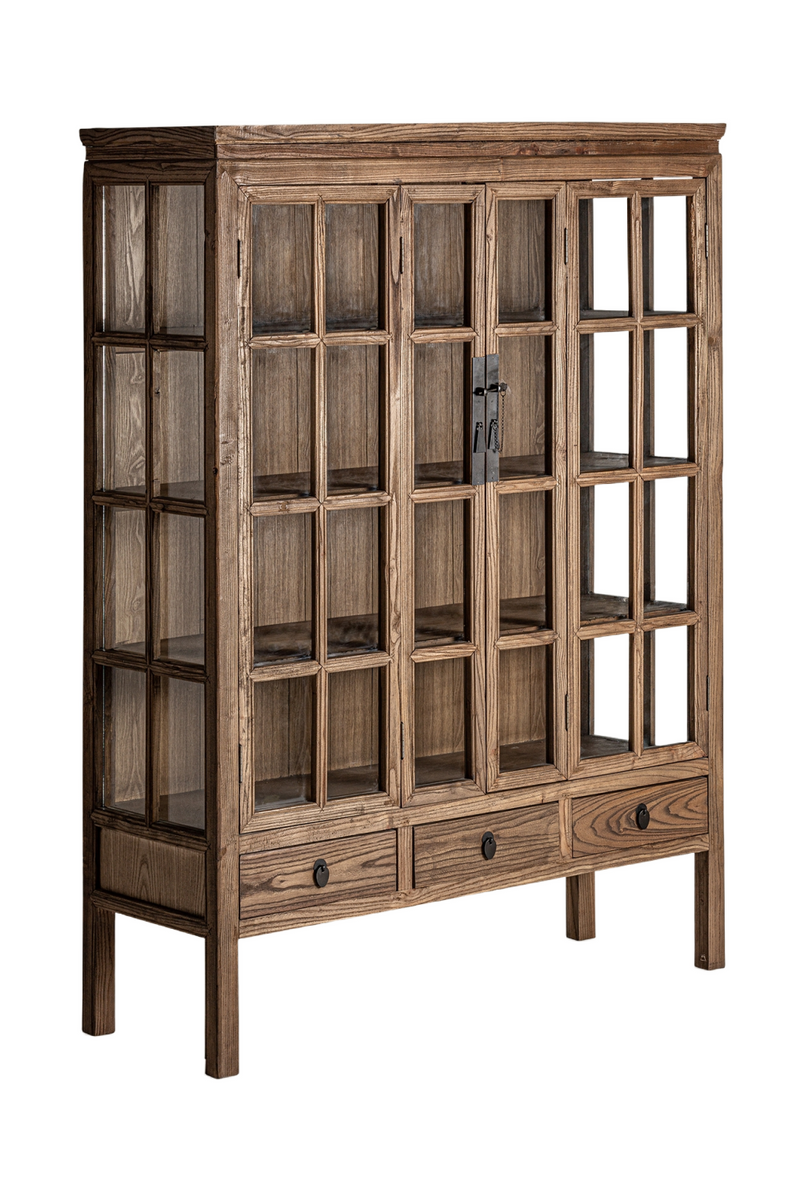 Natural Elm 2-Drawer Display Cabinet | Vical Home Tartu | Oroatrade.com