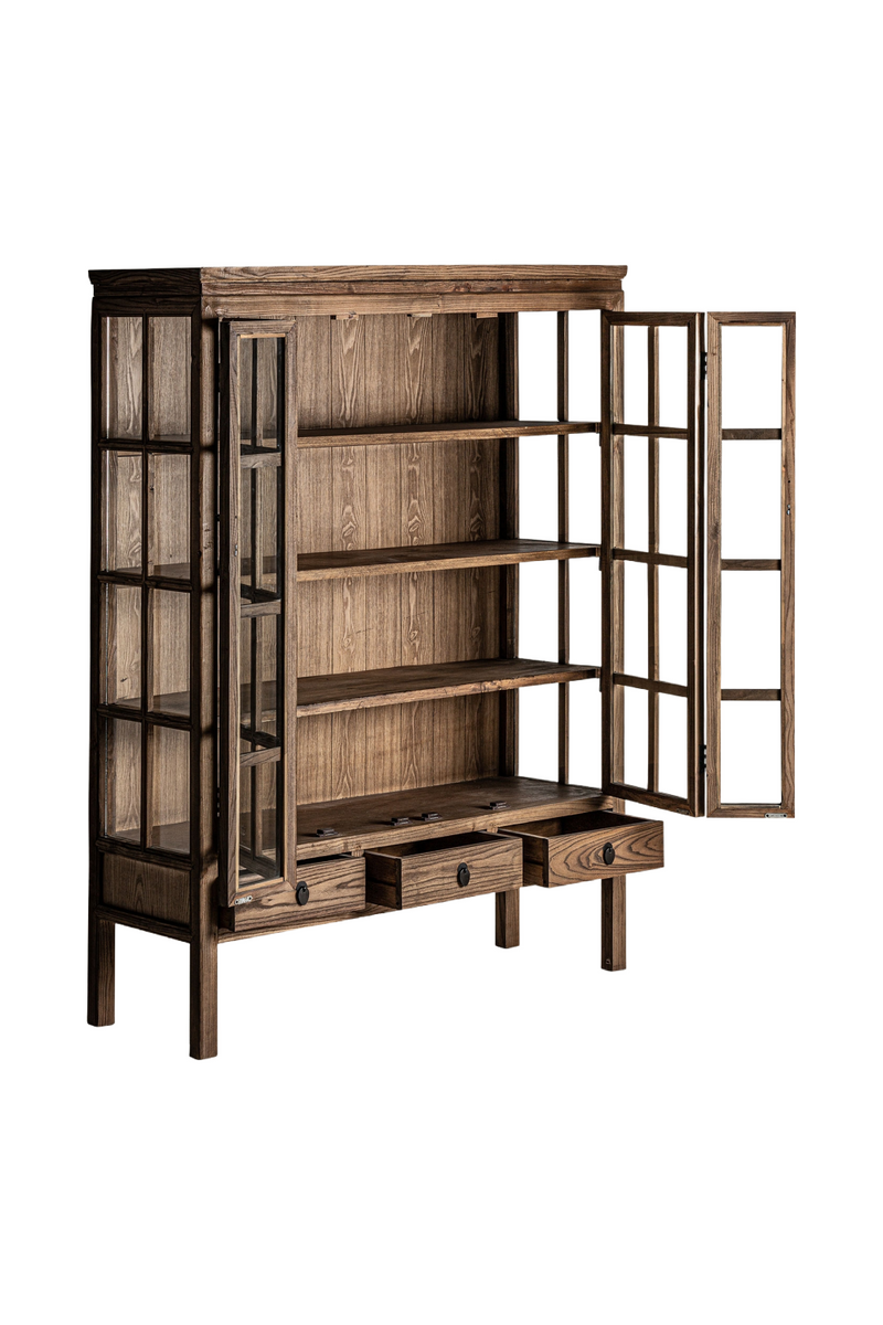 Natural Elm 2-Drawer Display Cabinet | Vical Home Tartu | Oroatrade.com