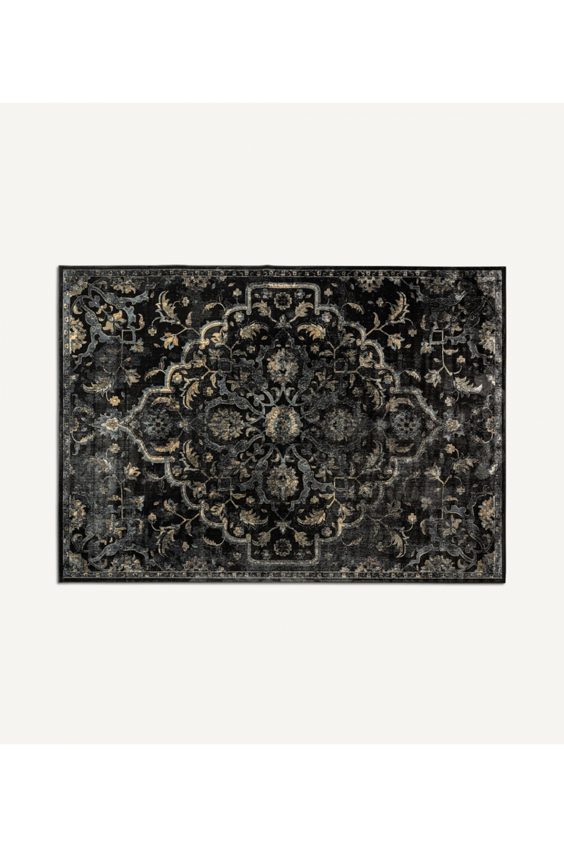 Dark Viscose Area Rug 11' x 8' | Vical Home Anxela | Woodfurniture.com