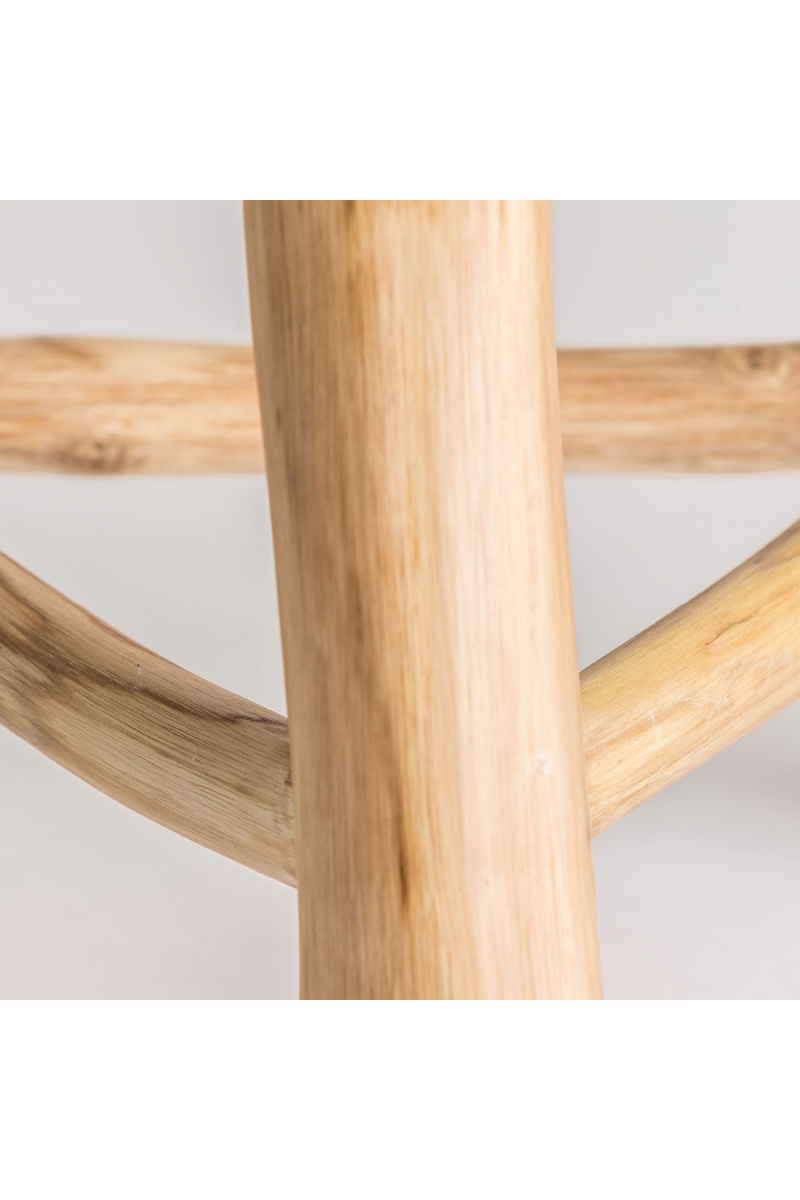 Suar Wood 3-Legged Stool | Vical Home Clues | Woodfurniture.com