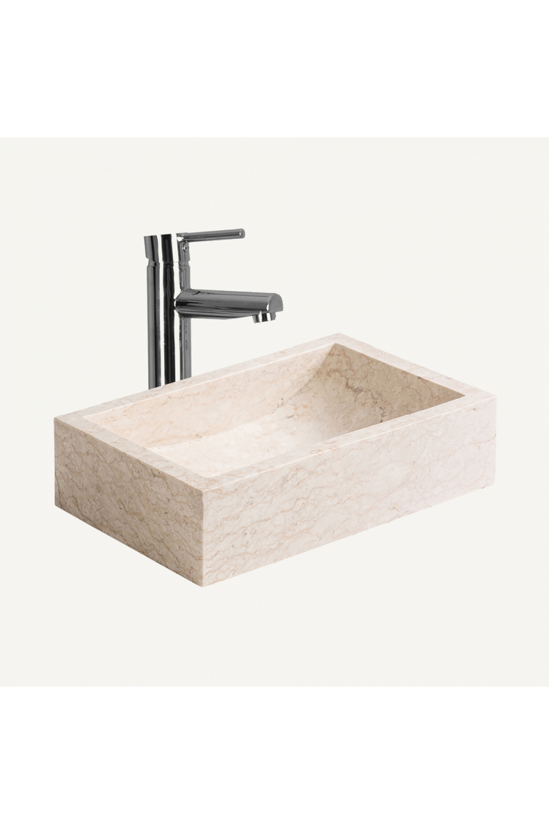 White Stone Bathroom Sink | Vical Home Haumea | Woodfurniture.com