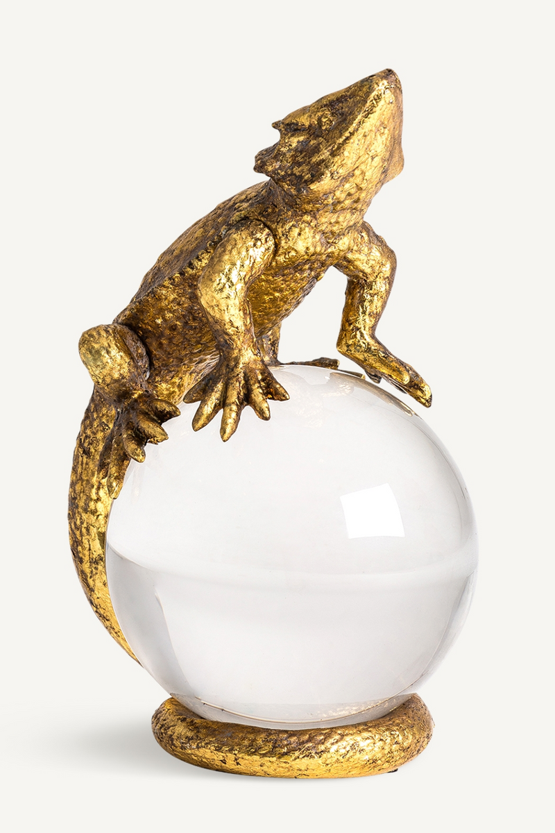 Gold Sculpture Decor | Vical Home Lizard | Woodfurniture.com