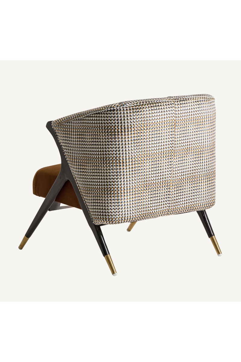 Ocher Velvet Seat Armchair | Vical Home Brillon | Woodfurniture.com