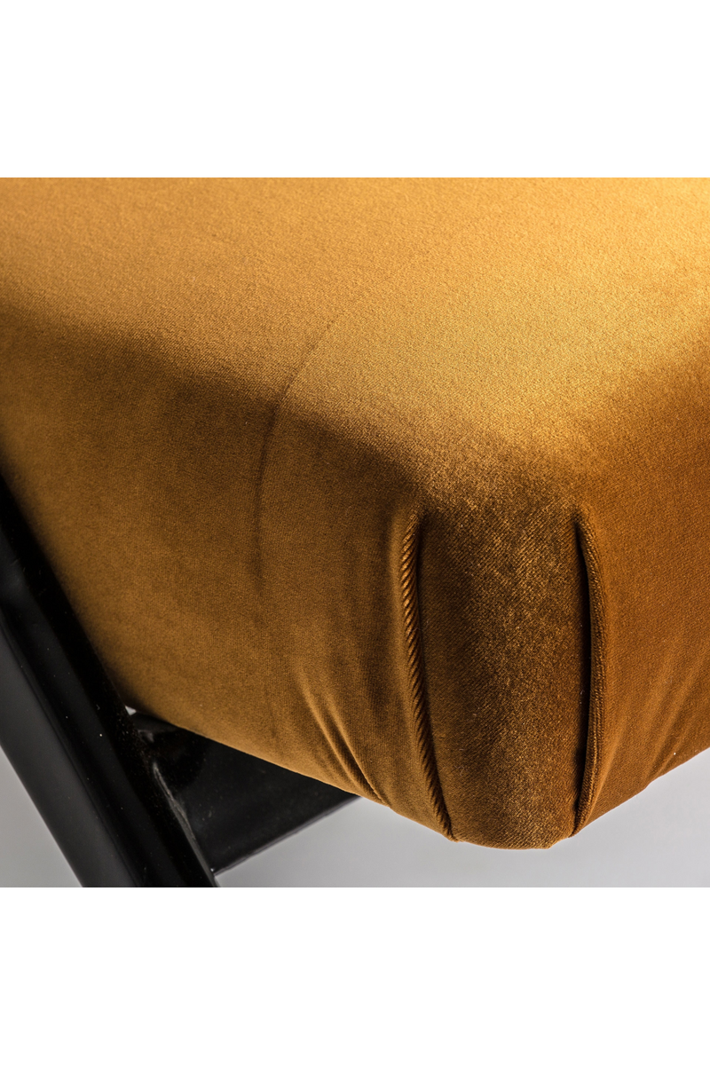 Ocher Velvet Seat Armchair | Vical Home Brillon | Woodfurniture.com