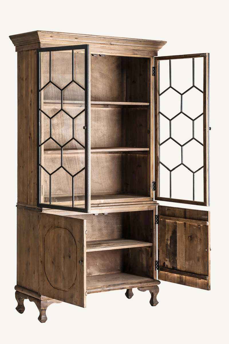 Hexagonal Iron Display Cabinet | Vical Home Lavik | Oroatrade.com