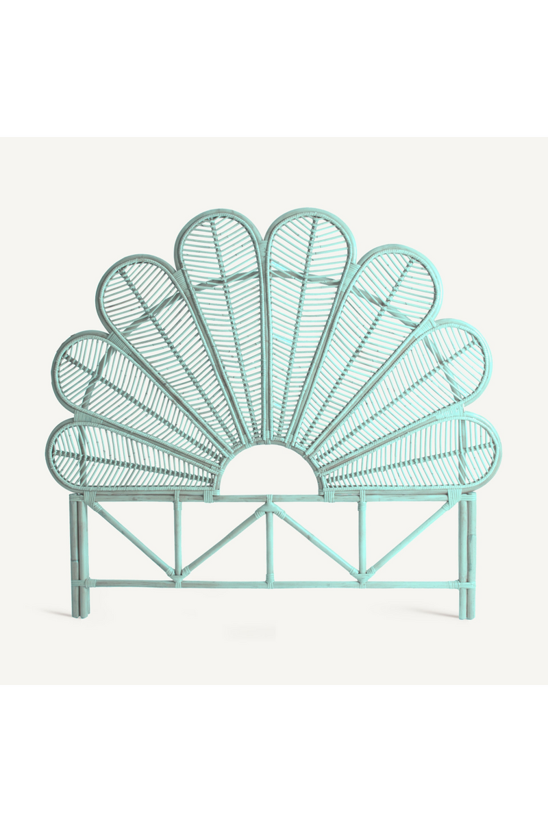 Turquoise Rattan Headboard | Vical Home Algaida | Oroatrade.com