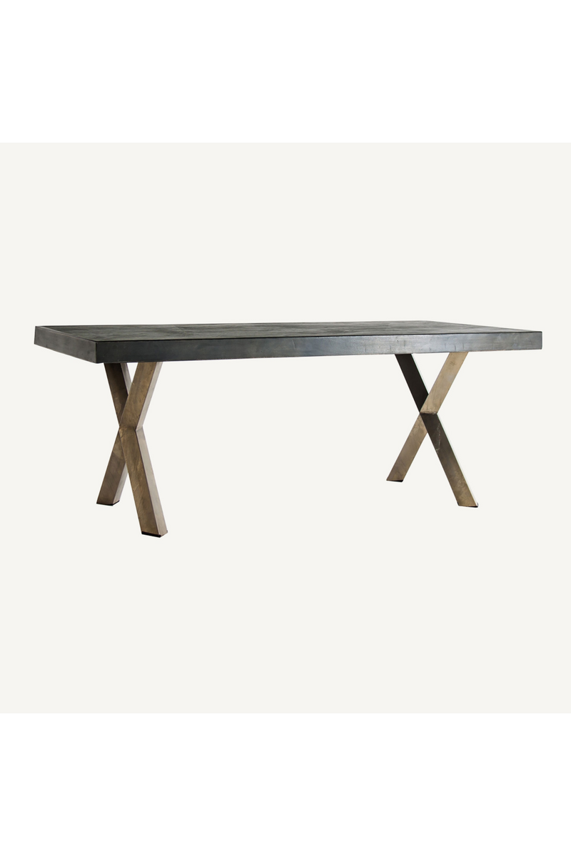 Wooden X-Leg Dining Table | Vical Home Kapie | Woodfurniture.com