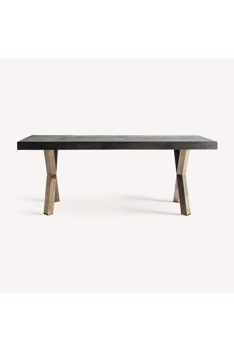 Wooden X-Leg Dining Table | Vical Home Kapie | Woodfurniture.com