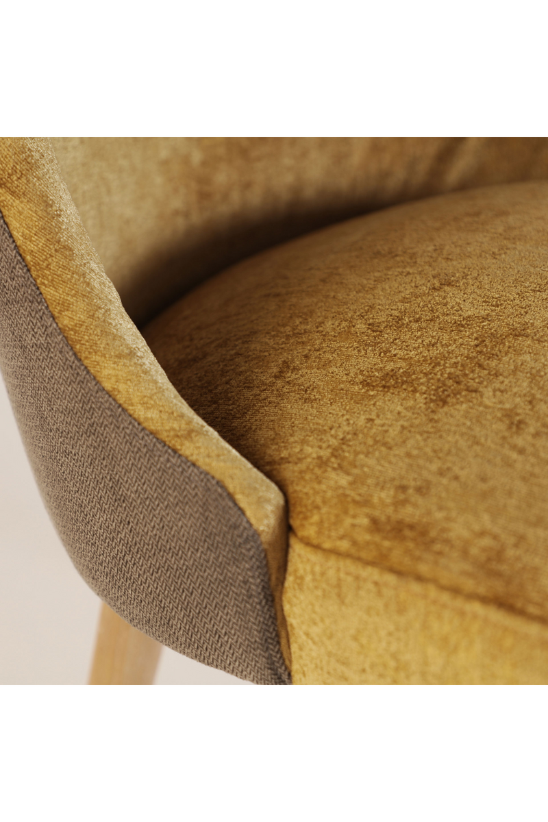 Yellow Linen Dining Chair (2) | Vical Home Lage | Woodfurniture.com