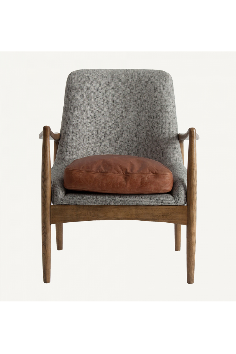 Gray Upholstered Nordic Armchair | Vical Home Elati | Woodfurniture.com