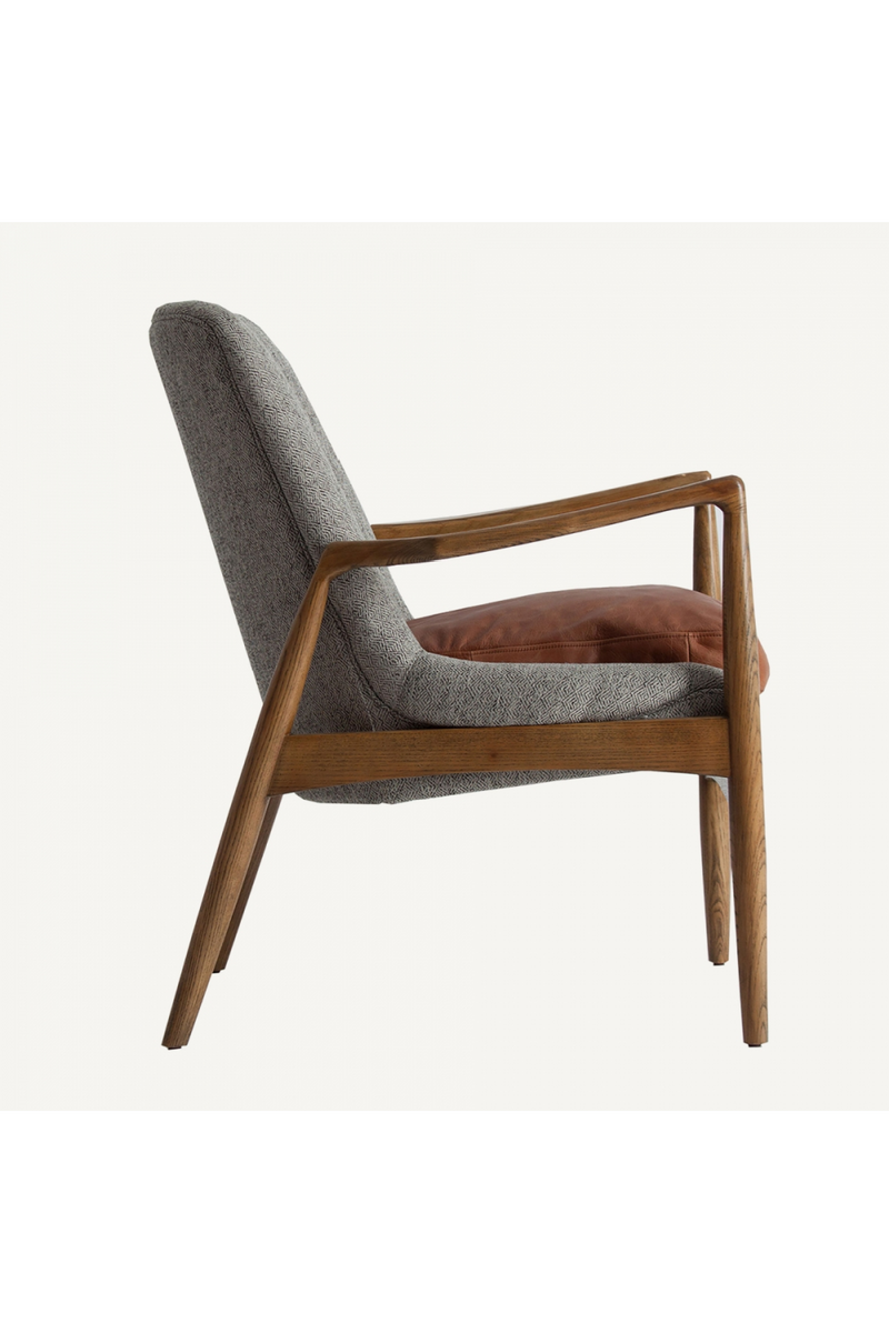 Gray Upholstered Nordic Armchair | Vical Home Elati | Woodfurniture.com