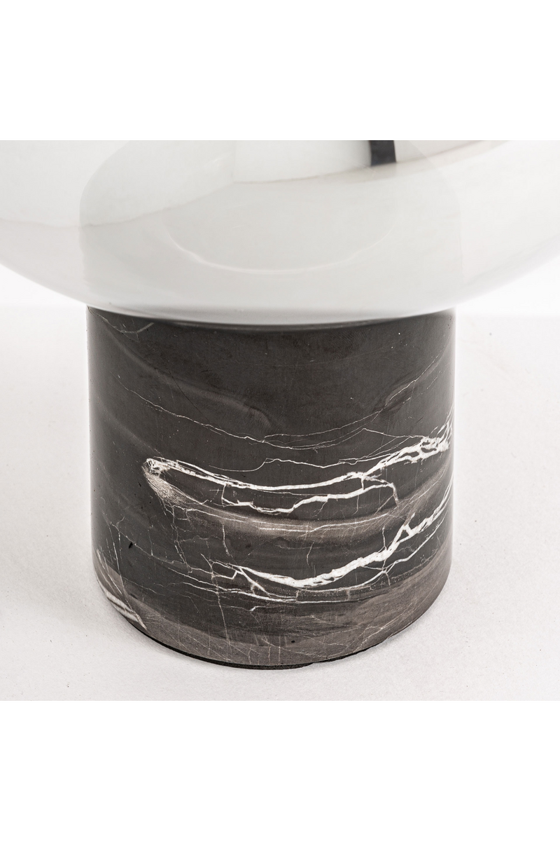 Cylindrical Black Marble Table Lamp S | Vical Home Eira | Woodfurniture.com