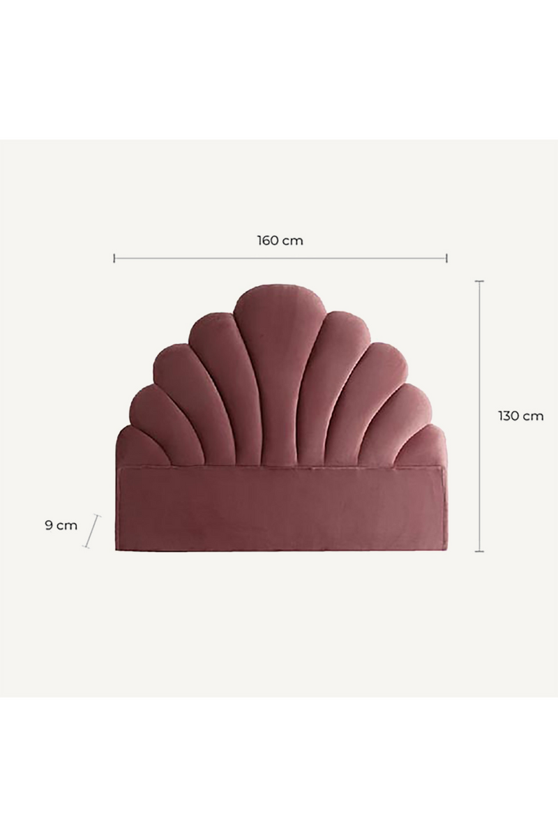 Velvet Scalloped Headboard | Vical Home Ossera | Oroatrade.com