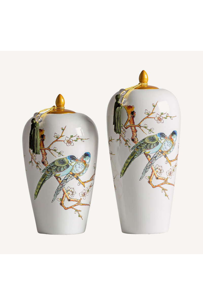 Painted White Ceramic Vase | Vical Home Azzad | Woodfurniture.com