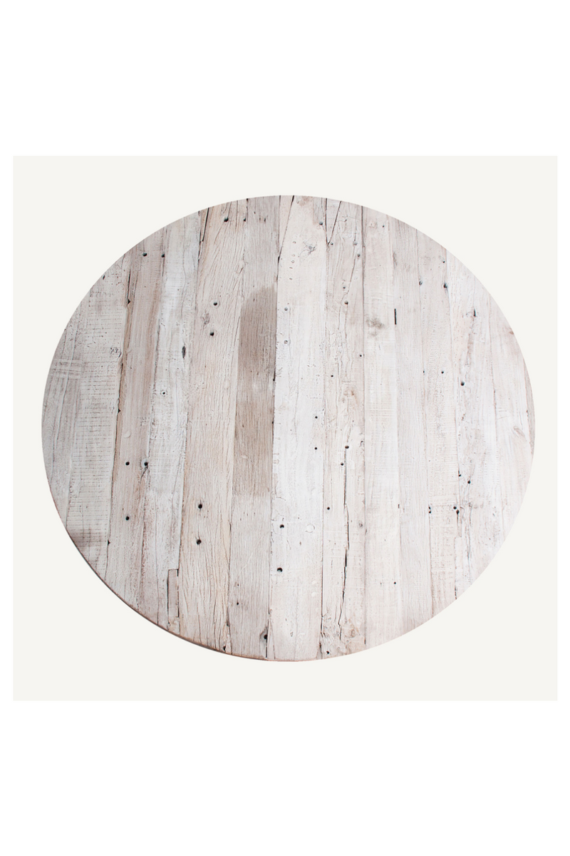 Round Mango Wood Dining Table | Vical Home Hassi | Oroatrade.com