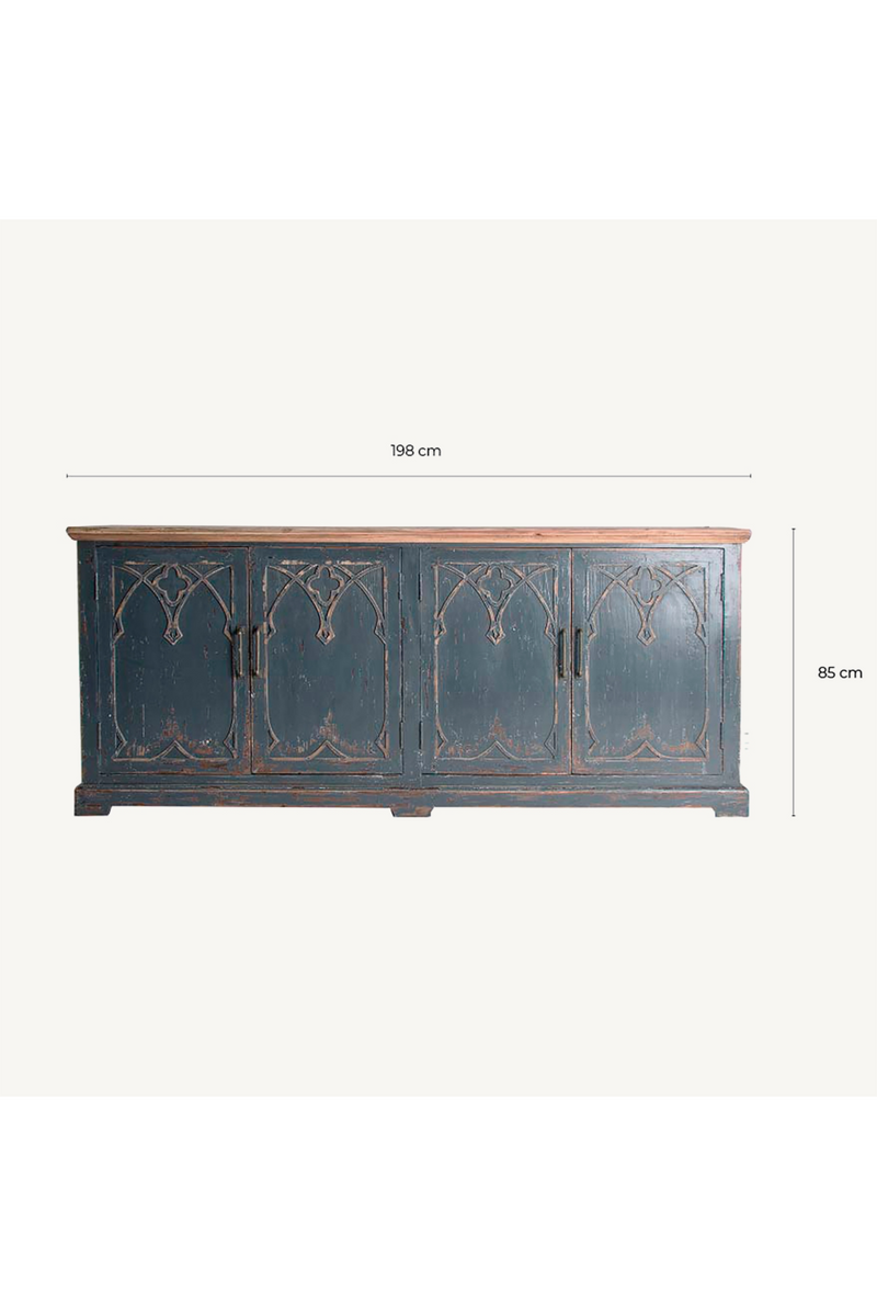 Rustic Blue Elm Sideboard | Vical Home Suzara | Oroatrade.com