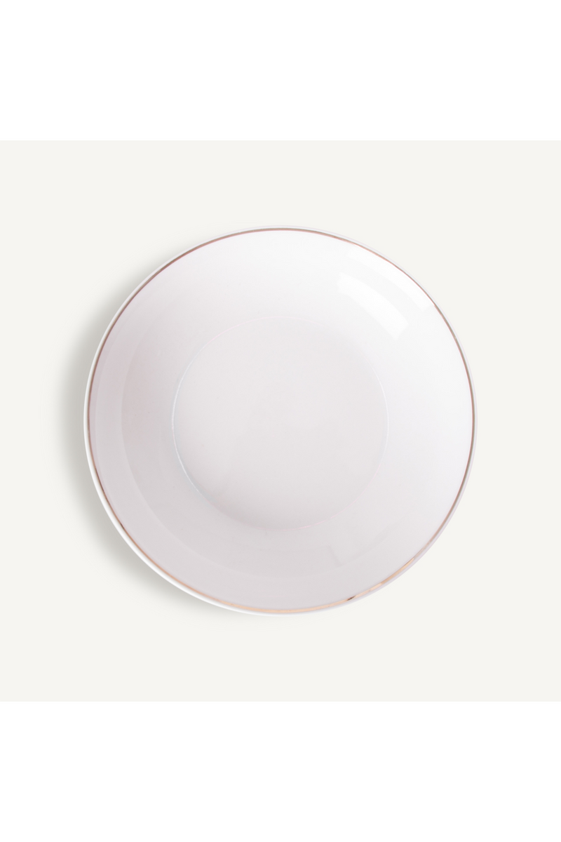 Gold Embossed White Dinnerware (18) | Vical Home Greg | Woodfurniture.com