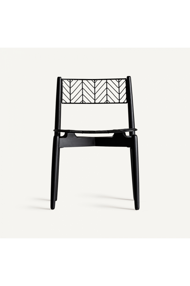 Black Metal Dining Chair | Vical Home Plisse | Woodfurniture.com