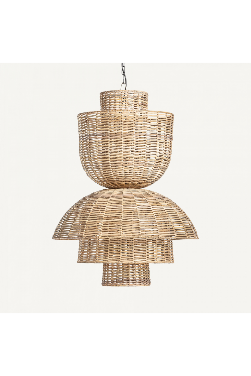 Pleated Rattan Hanging Lamp | Vical Home Plisse | Woodfurniture.com