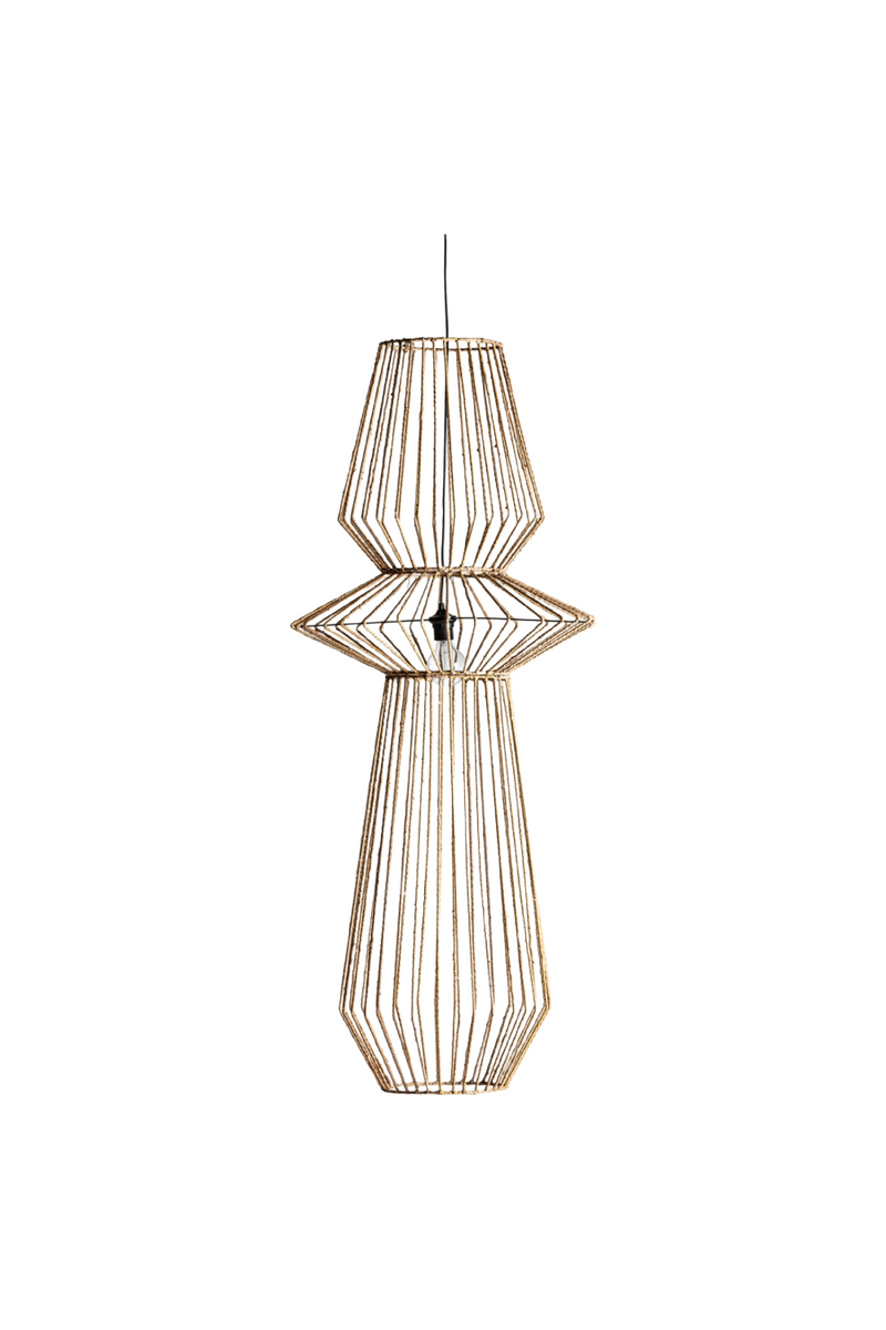 Braided Rattan Hanging Lamp | Vical Home Plisse | Woodfurniture.com