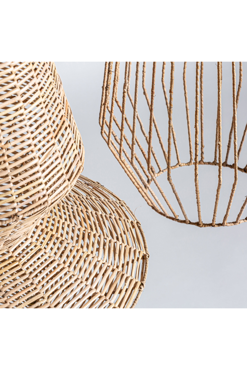 Braided Rattan Hanging Lamp | Vical Home Plisse | Woodfurniture.com