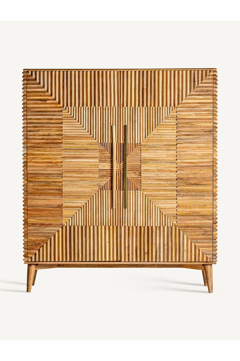 Fluted Wood Modern Cabinet | Vical Home Plisse | Woodfurniture.com