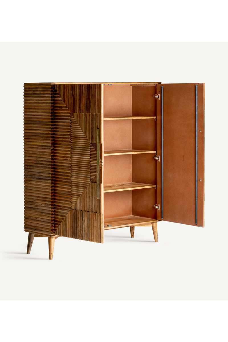 Fluted Wood Modern Cabinet | Vical Home Plisse | Woodfurniture.com