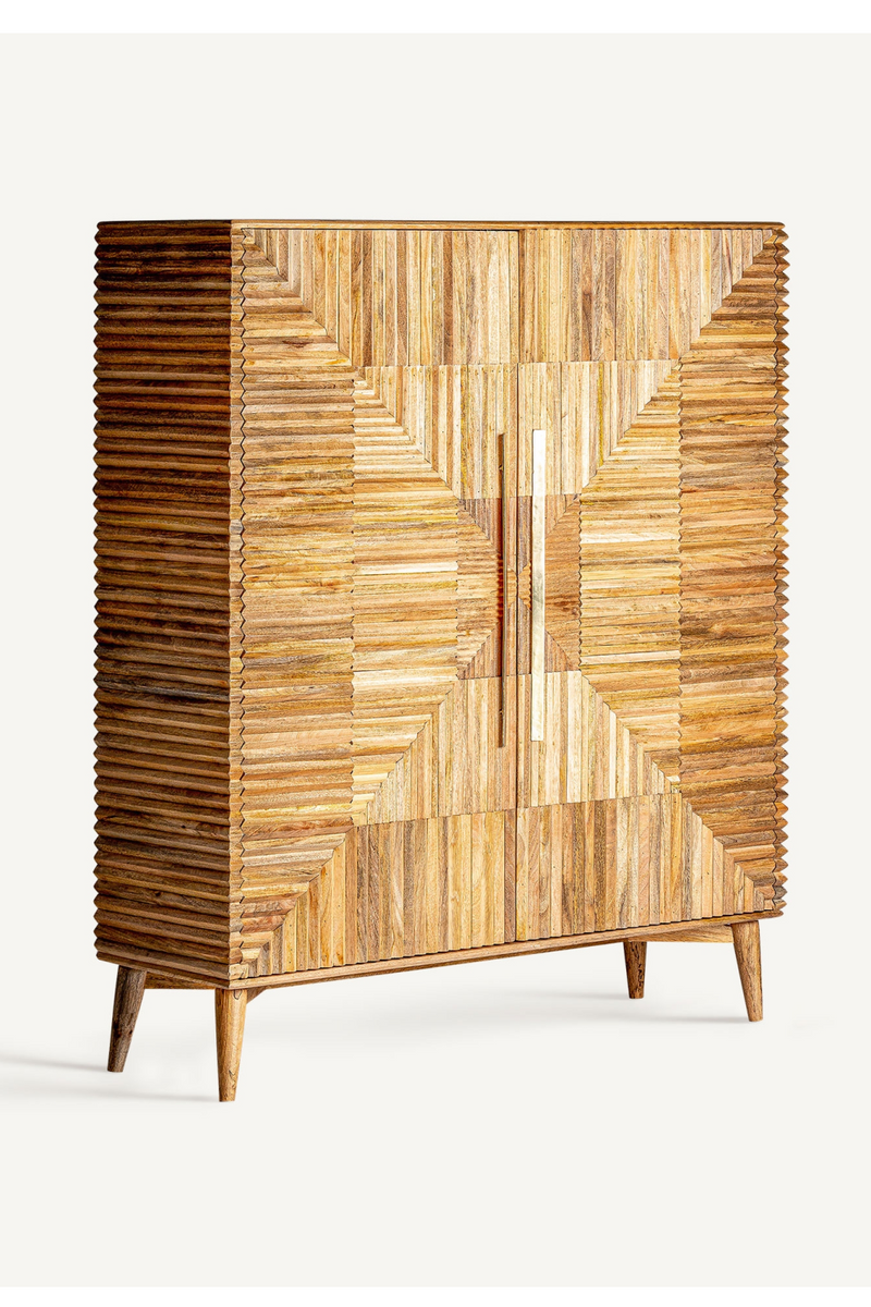 Fluted Wood Modern Cabinet | Vical Home Plisse | Woodfurniture.com