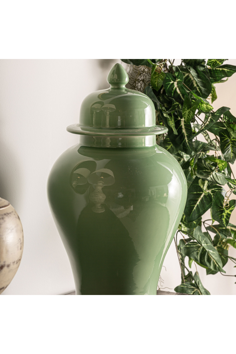 Light Green Ceramic Vase | Vical Home Ivok | Woodfurniture.com